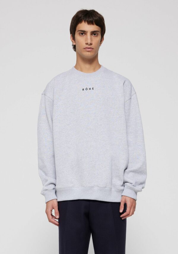 Crewneck Sweatshirt in Light Grey Melange