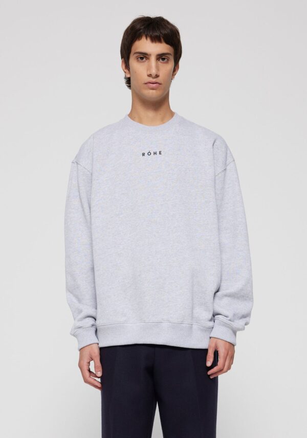 Crewneck Sweatshirt in Light Grey Melange