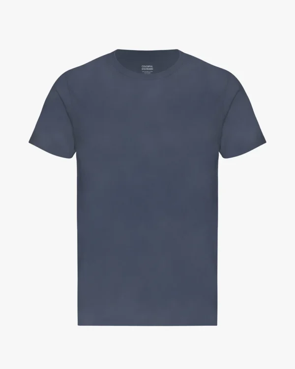 classic organic tee neptune blue