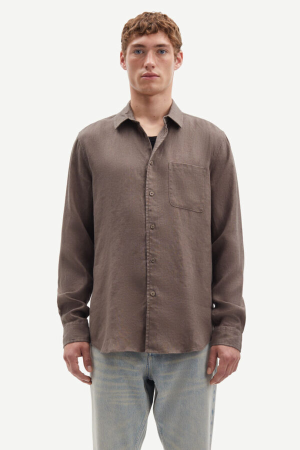 Liam NF shirt 14329 brown - Image 2