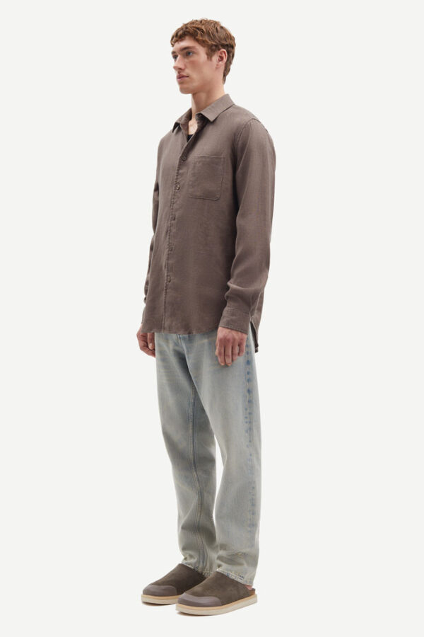 Liam NF shirt 14329 brown - Image 3