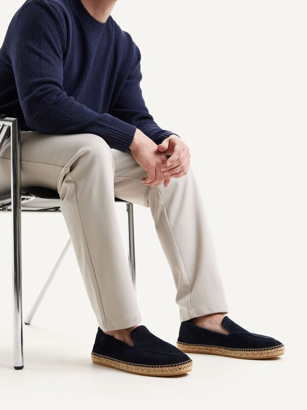Mr Sanchez suede espadrilles navy - Image 7