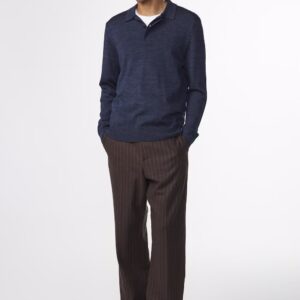Emerson Wool Polo navy