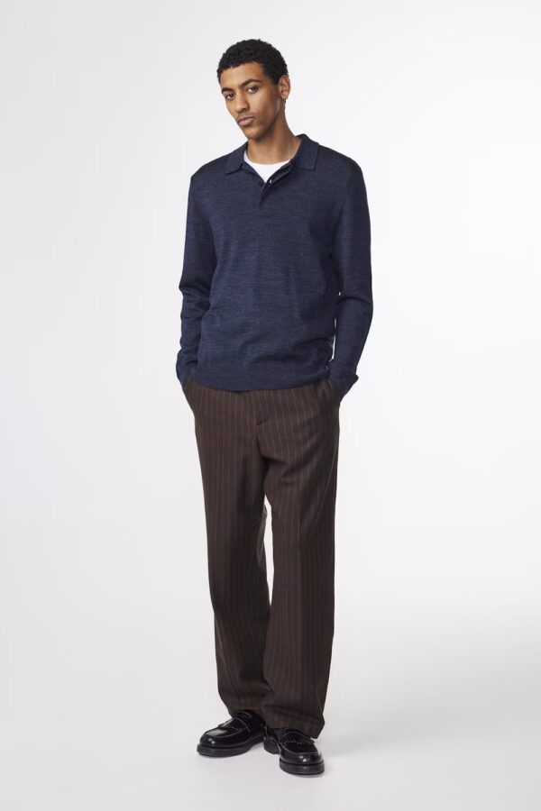 Emerson Wool Polo navy