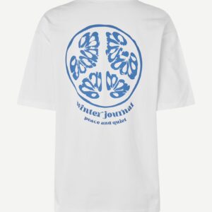 sajournal t-shirt white peace