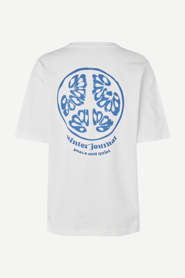 sajournal t-shirt white peace