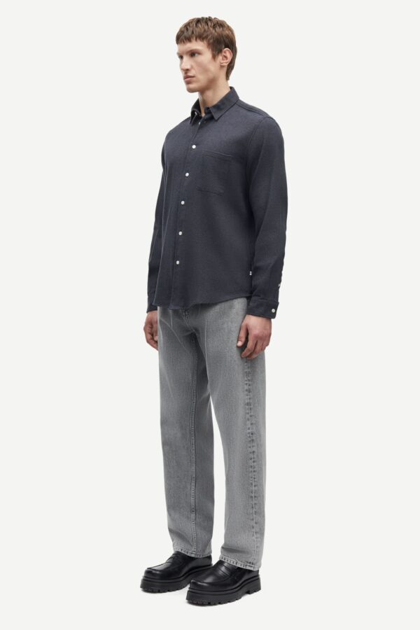LIAM NF SHIRT 7383 black melange - Image 3