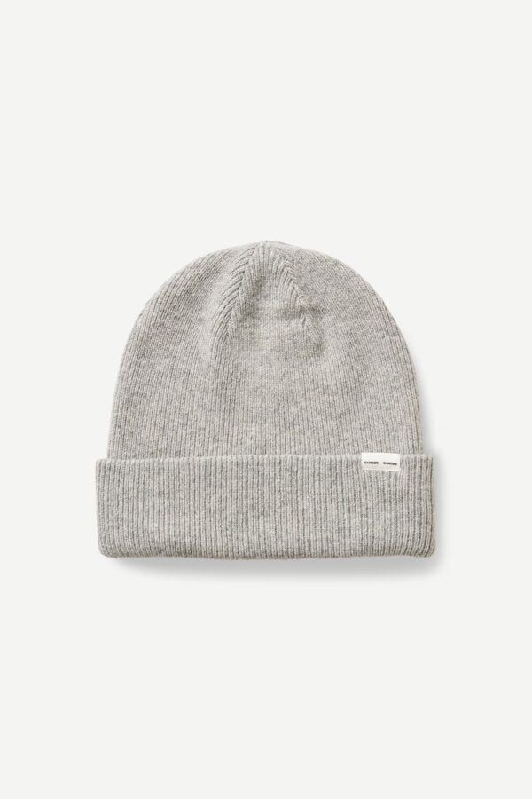 the beanie grey melange