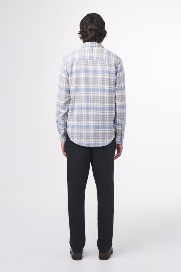 Arne Flannel Shirt grey check - Image 3