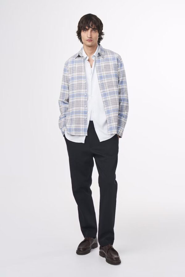 Arne Flannel Shirt grey check