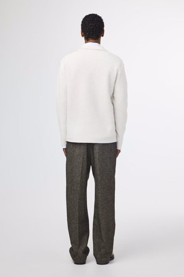 Jonas Boiled wool Overshirt ivory - Image 4