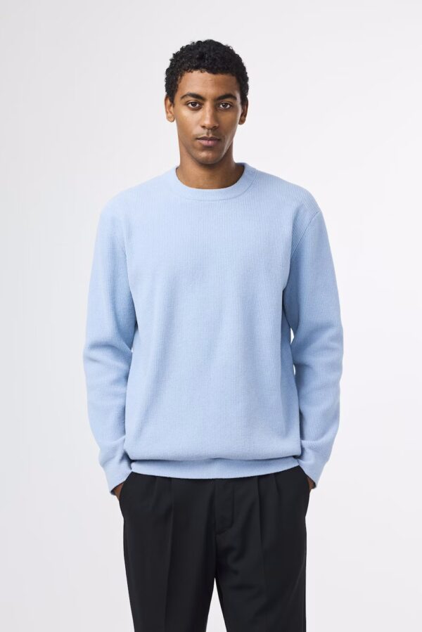 danny crewneck sweater 6429 powder blue