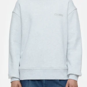Cotton sweatshirt bright grey mel