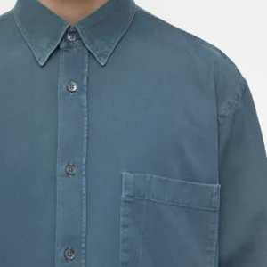 Formal army shirt graphite blue