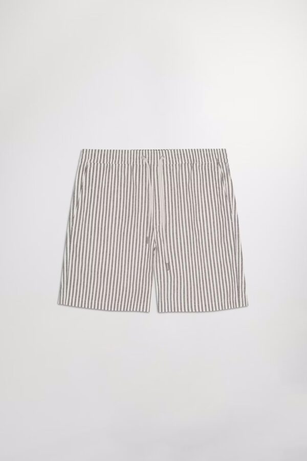 Gregor Drawstring Shorts green stripes