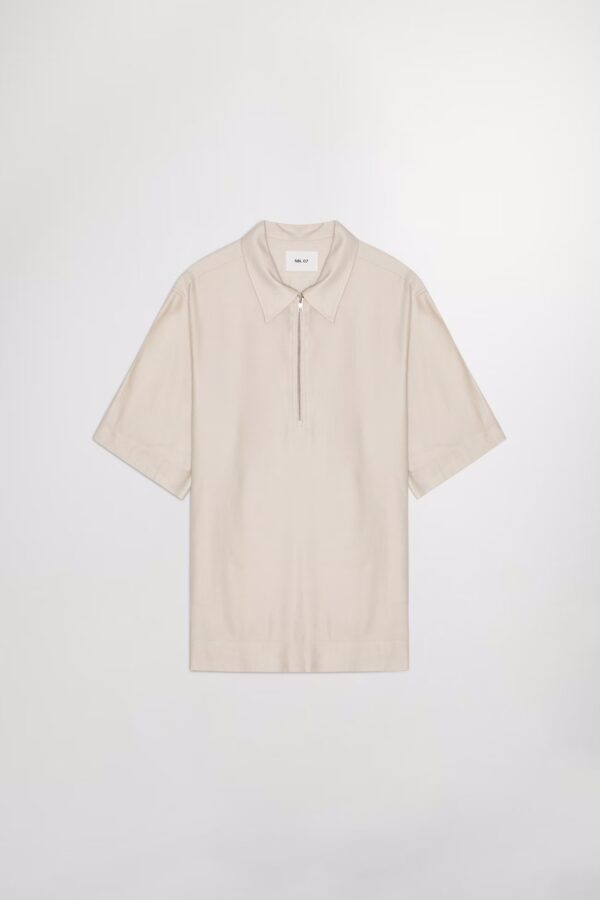 Bruno Half Zip Polo ivory - Image 2