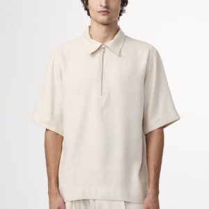 Bruno Half Zip Polo ivory