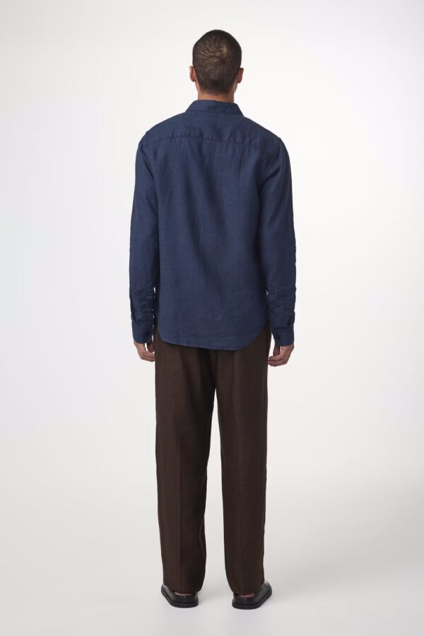 Enzo Linen Shirt navy blue - Image 3