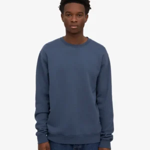 Classic Organic Crew - petrol blue