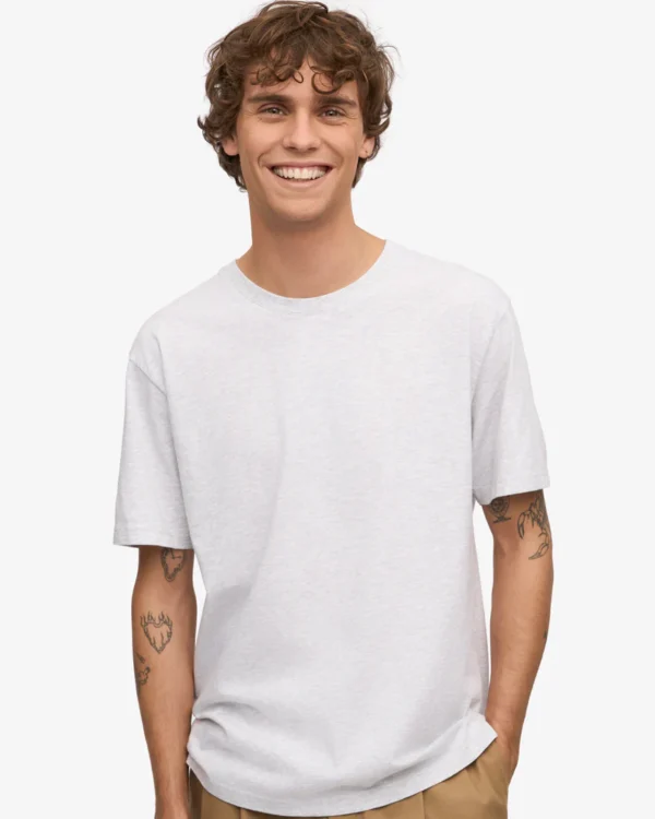 Classic Organic Tee - snow melange - Image 2