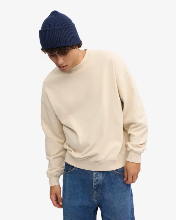 Organic Oversized Crew - ivory white - Image 2