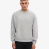 Organic Oversized Crew - Faded Grey