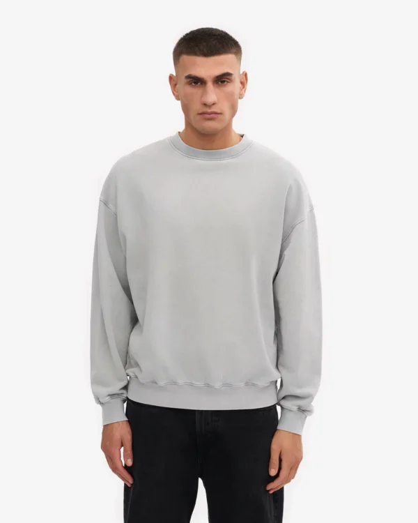Organic Oversized Crew - Faded Grey