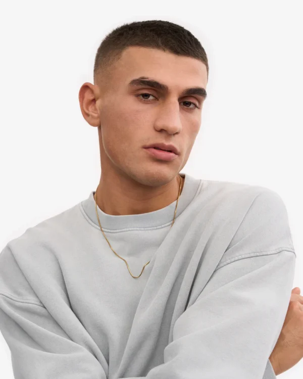 Organic Oversized Crew - Faded Grey - Image 2