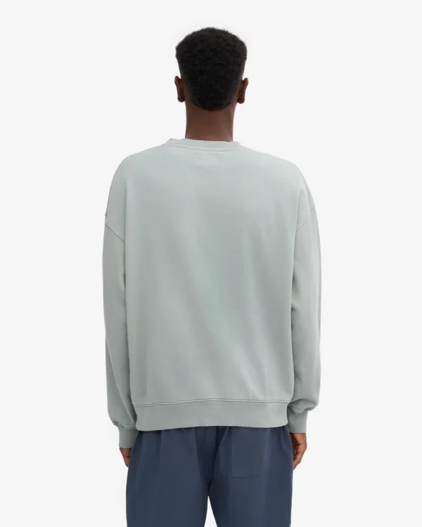 Organic Oversized Crew - steel blue - Image 5