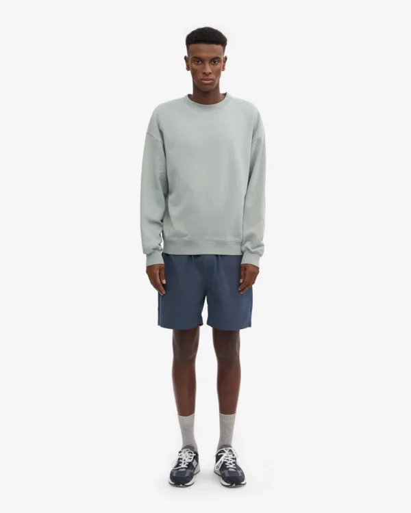 Organic Oversized Crew - steel blue - Image 6