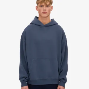 Organic Oversized Hood - Petrol Blue