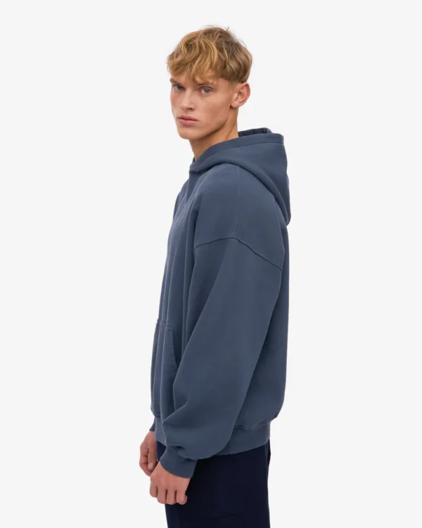 Organic Oversized Hood - Petrol Blue - Image 5