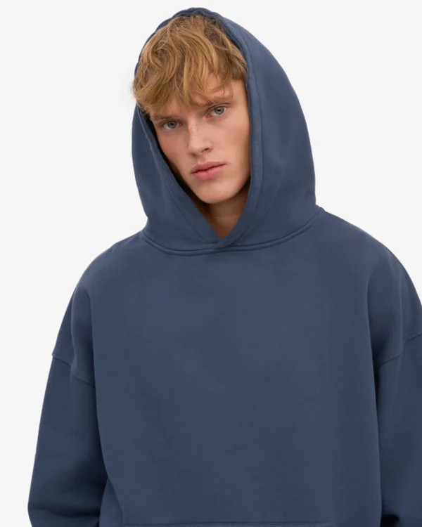Organic Oversized Hood - Petrol Blue - Image 2