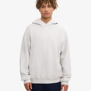 Organic Oversized Hood - snow melange