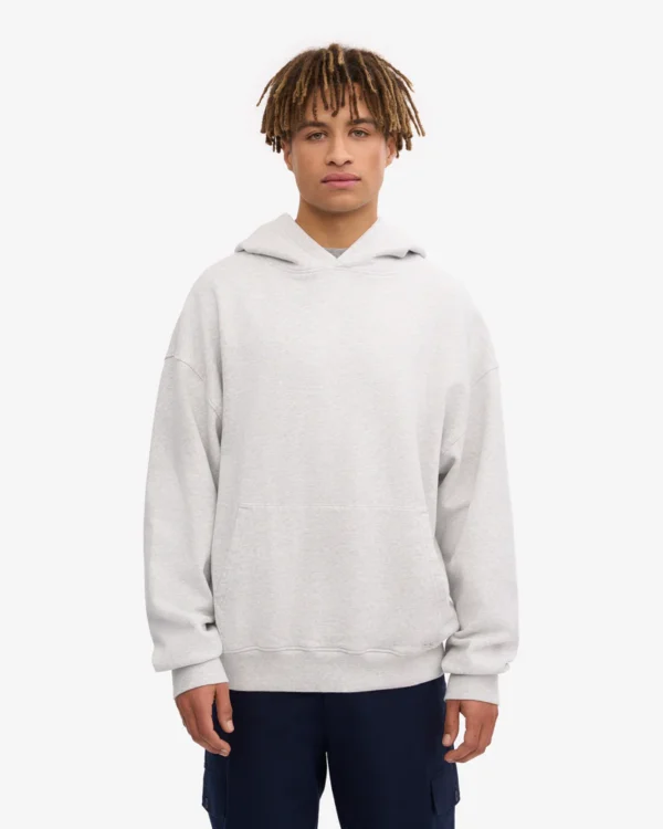 Organic Oversized Hood - snow melange