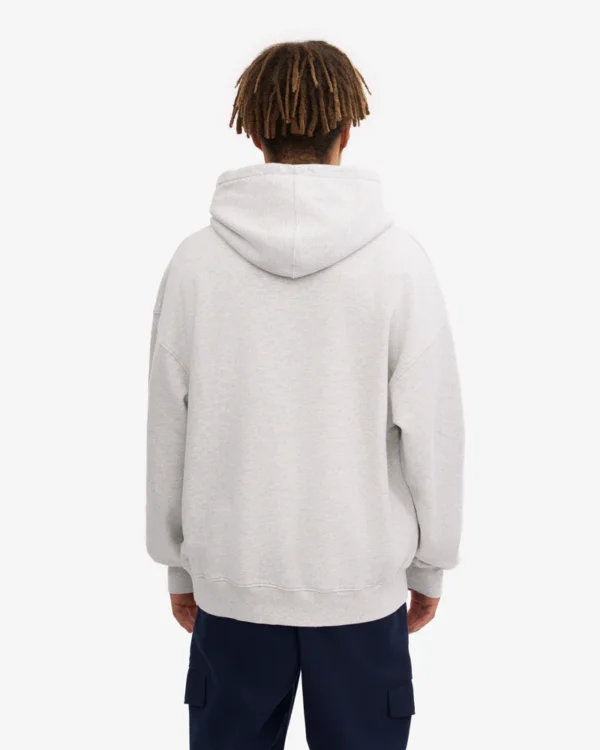 Organic Oversized Hood - snow melange - Image 4