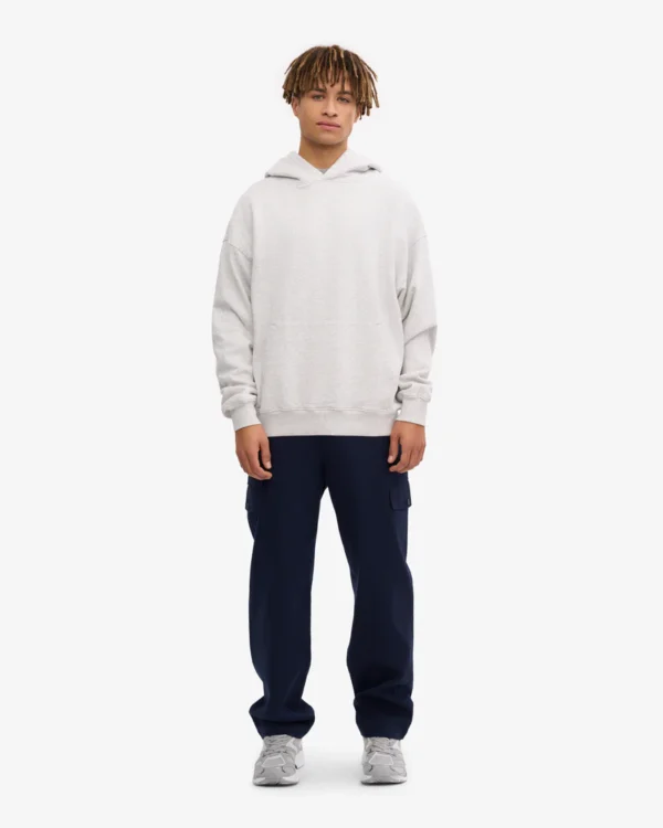 Organic Oversized Hood - snow melange - Image 3
