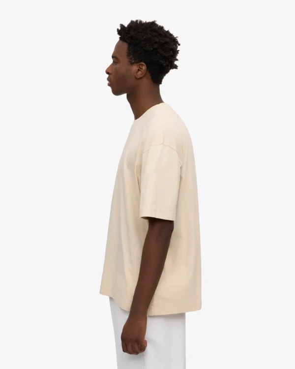 Oversized Organic T-Shirt - Ivory White - Image 4