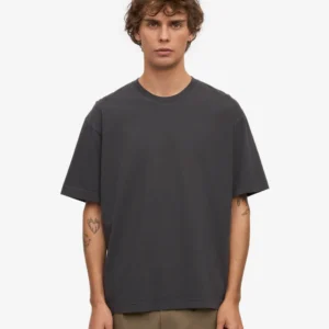 Oversized Organic T-Shirt - lava grey