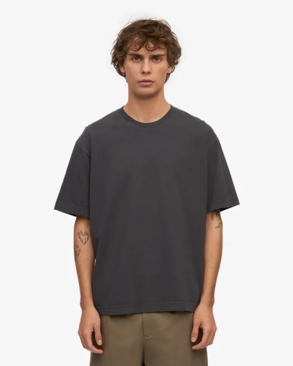 Oversized Organic T-Shirt - lava grey
