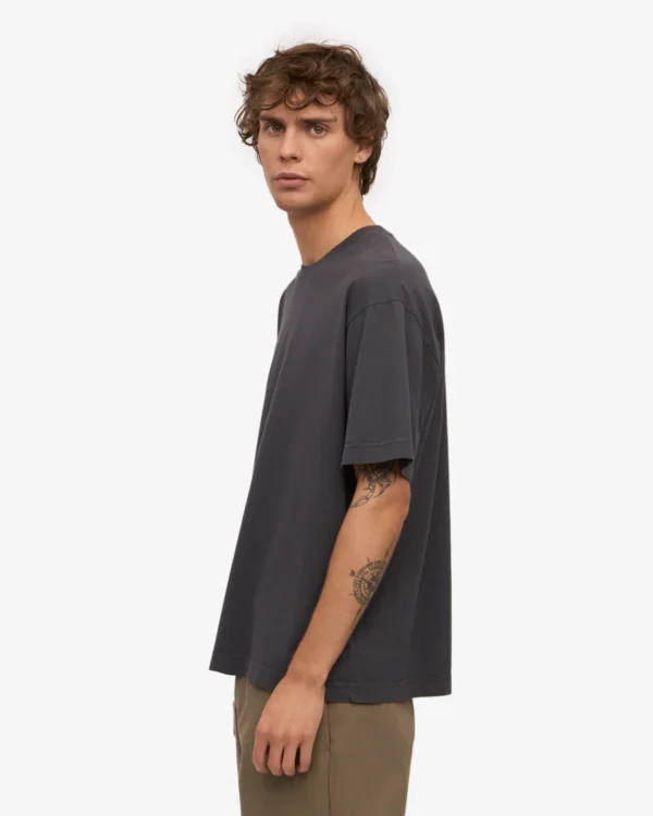 Oversized Organic T-Shirt - lava grey - Image 5