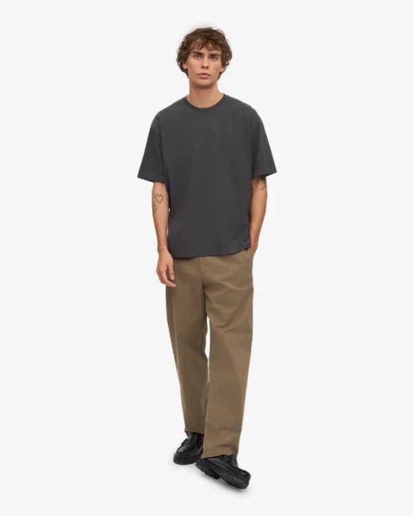 Oversized Organic T-Shirt - lava grey - Image 3