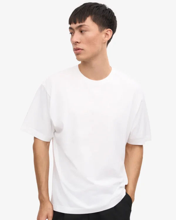 Oversized Organic T-Shirt - optical white - Image 7