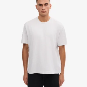 Oversized Organic T-Shirt - snow melange
