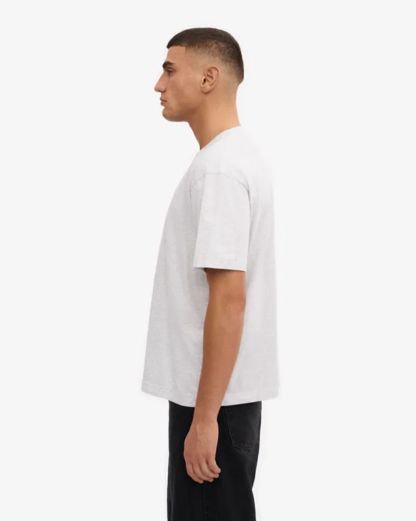 Oversized Organic T-Shirt - snow melange - Image 3