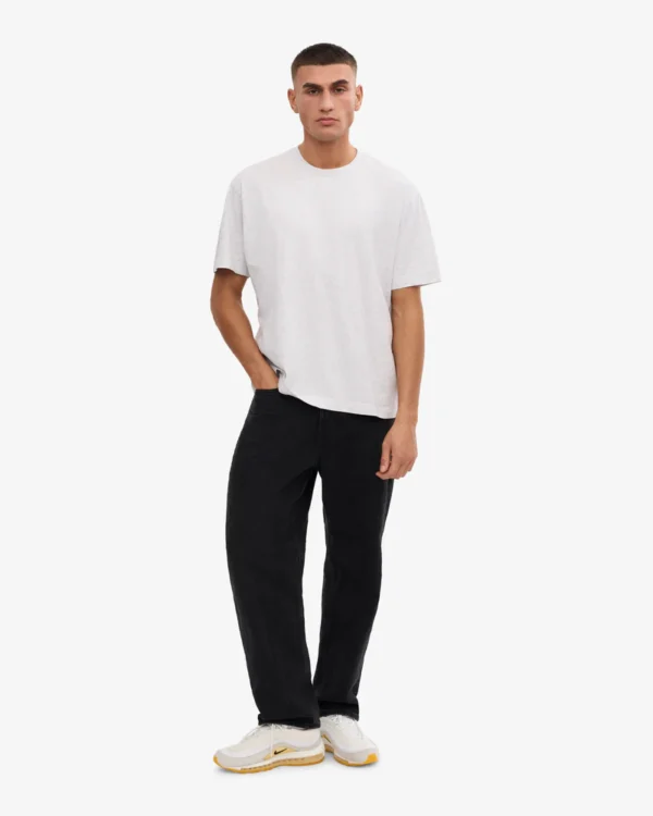 Oversized Organic T-Shirt - snow melange - Image 6