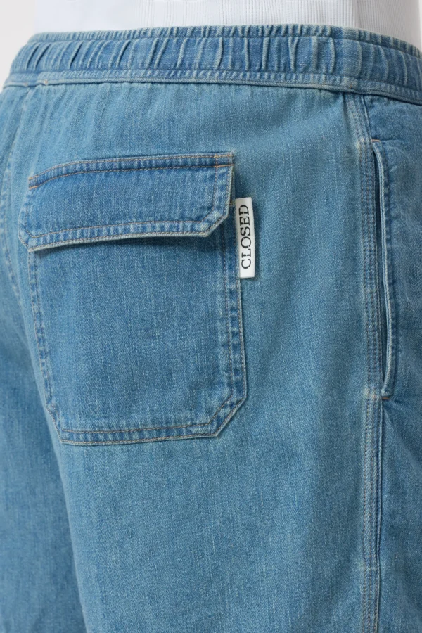 Denim shorts light blue - Image 4