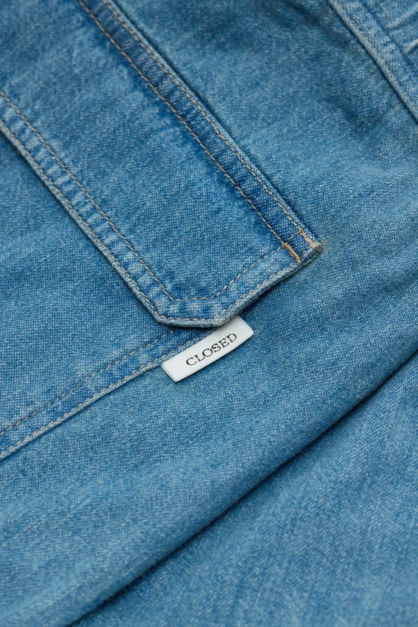 Denim shorts light blue - Image 2
