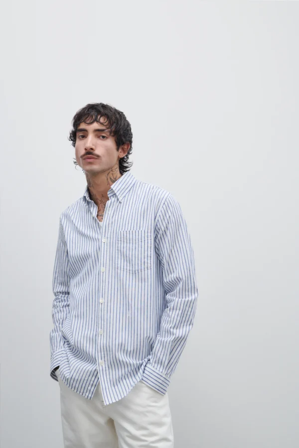 Cotton and linen blend shirt - Image 2