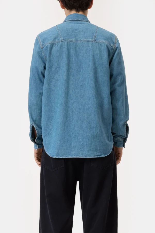 Denim shirt light blue - Image 4